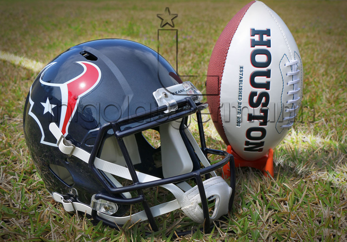 Houston Texans football helmet football football field