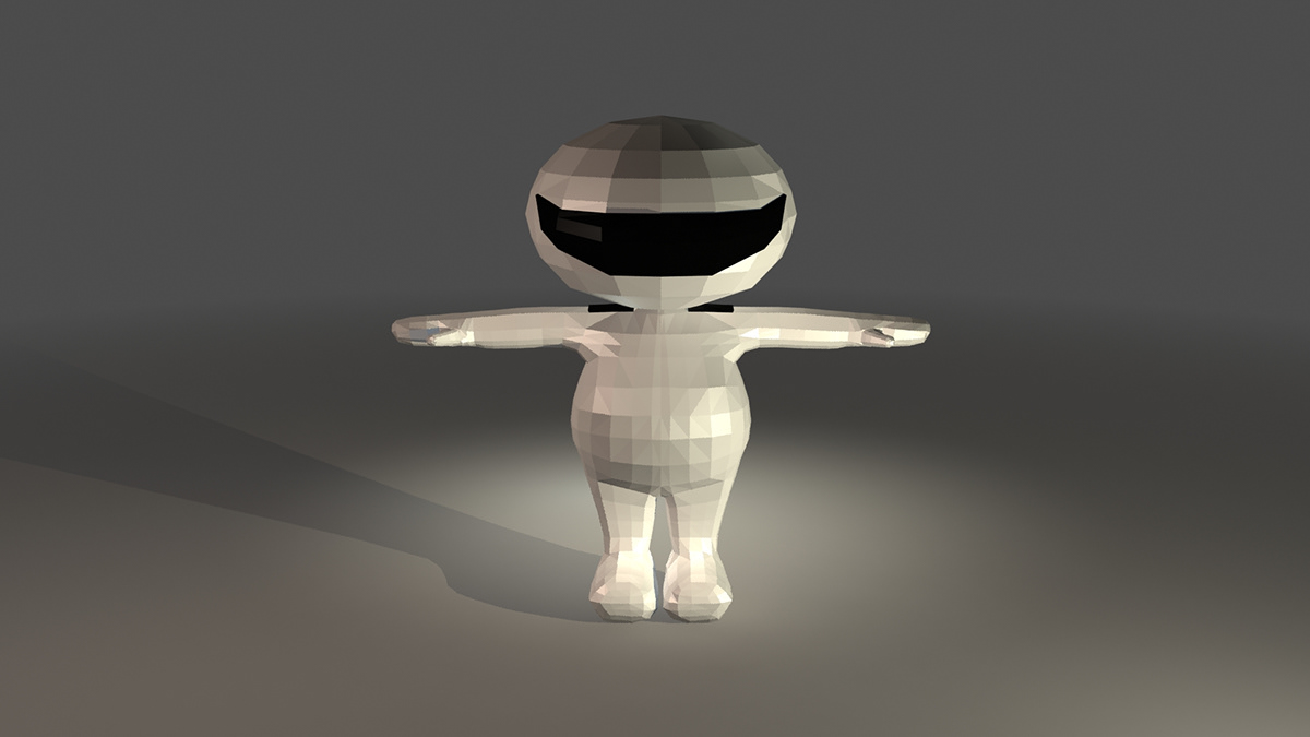 3D Character lowpoly modeling 3ds max mental ray