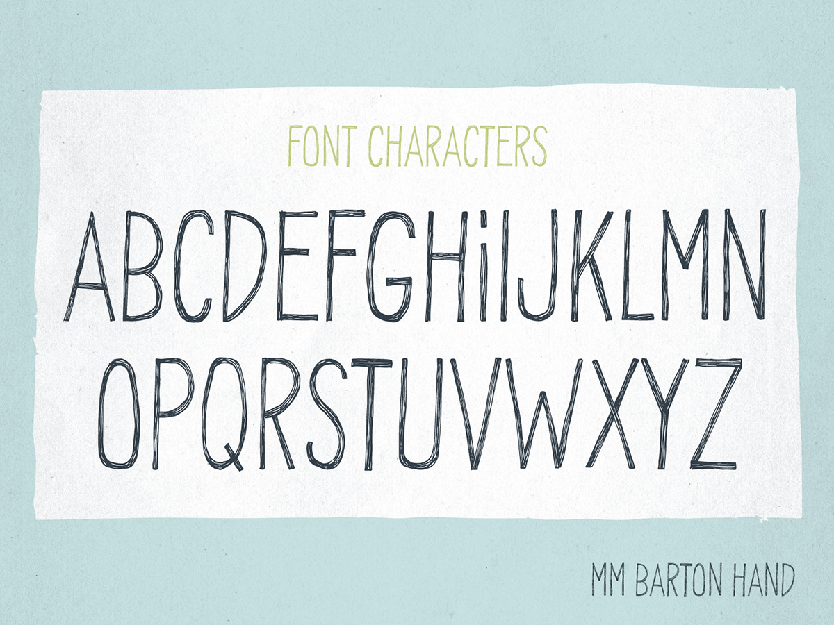 font lettering type hand drawn editorial barton hand mightymoss mm