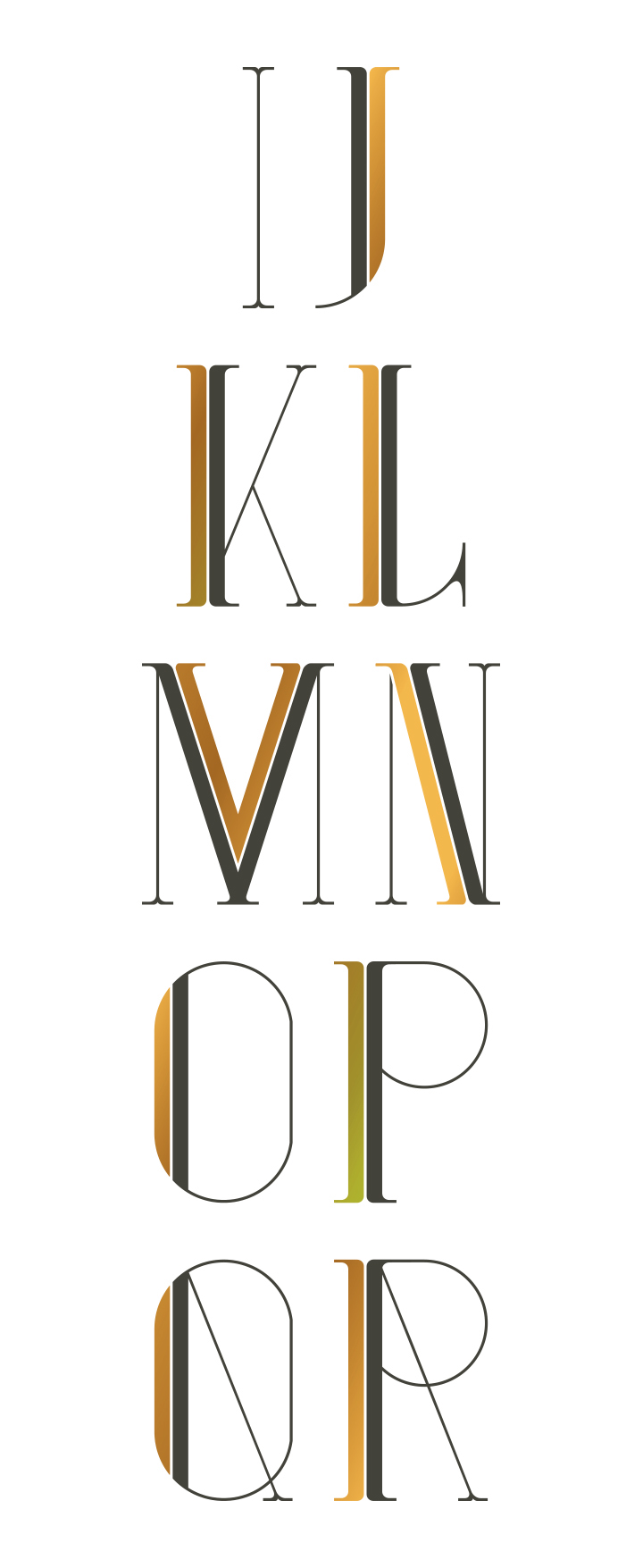 gatsby Upper case majuscule art deco poster Title movie gold mint julep Classic vector elegant
