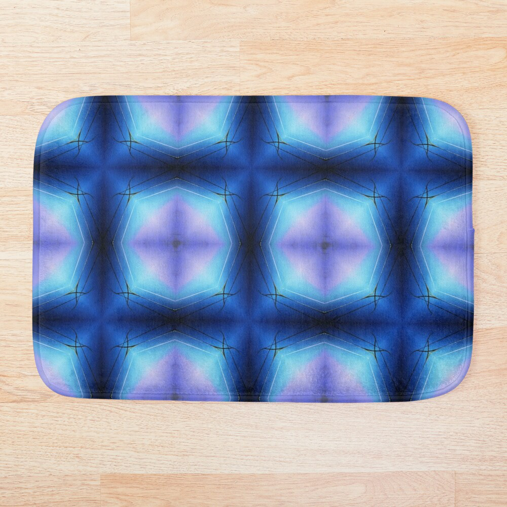 star blue mauve dessin numérique  geometric abstract Effet visuel 3D pattern psychedelic