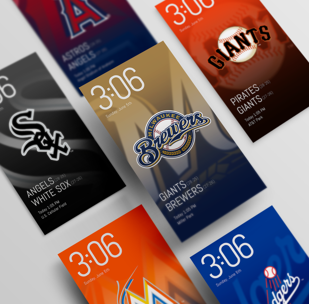 Samsung mlb baseball Lockscreen wallpaper widget samsung galaxy visual design