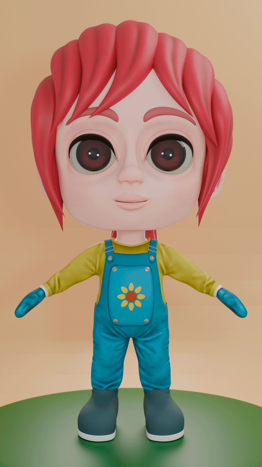 Character 3D Sculpt 3D character cartoon girl cartoon study 3d