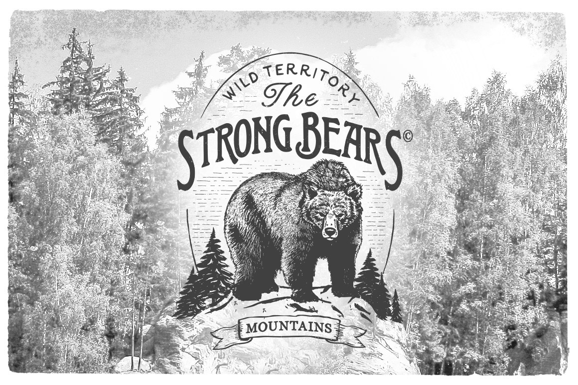 Badges logo vintage Retro Label american lumberjack beard lettering north america old rustic Hipster Native ducks