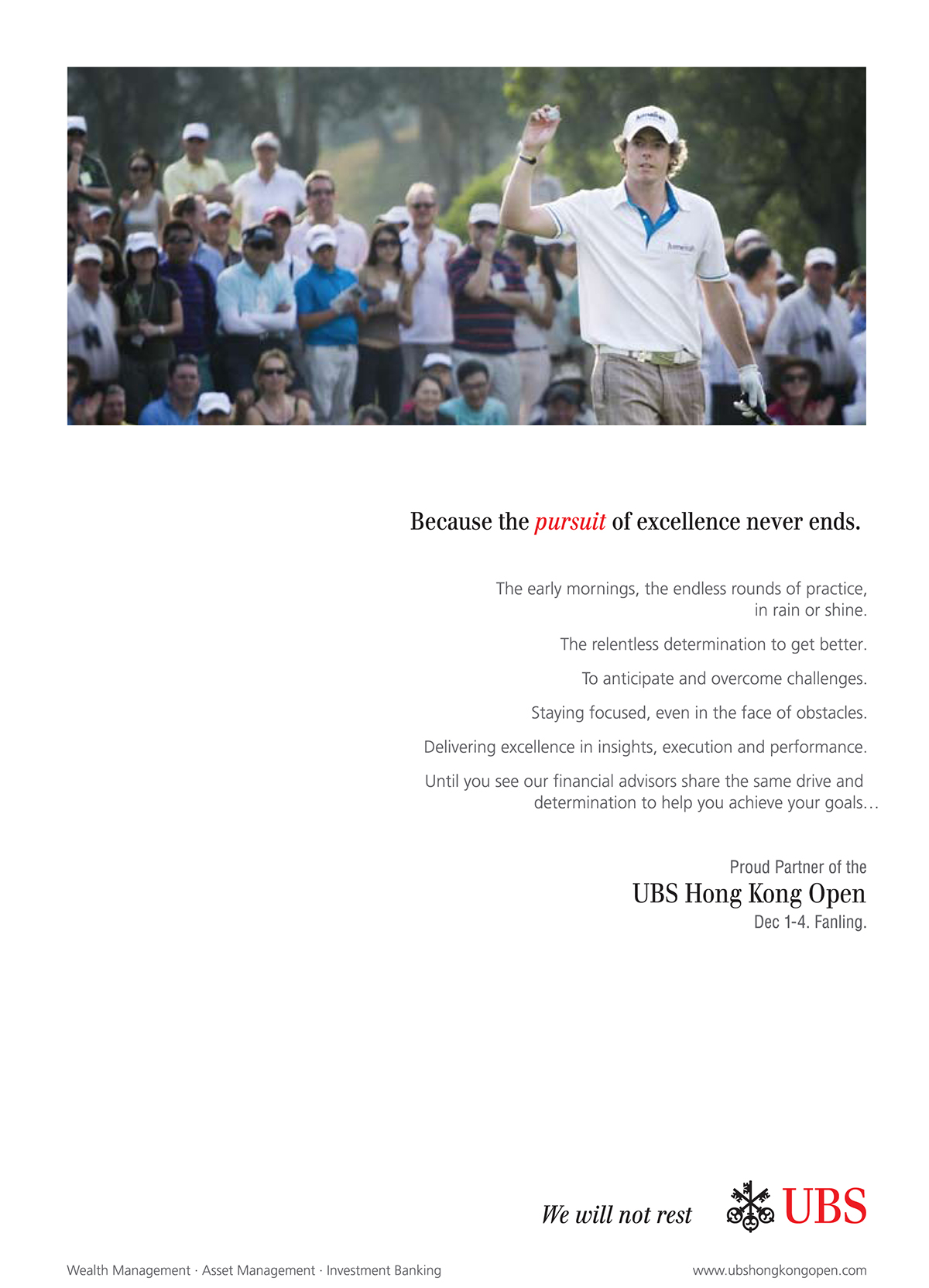 sport golf Bank campaign