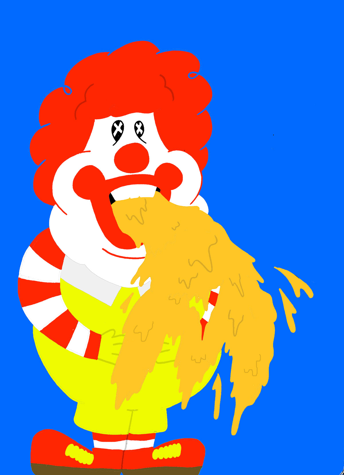 McDonalds america cartoon print Character Food 