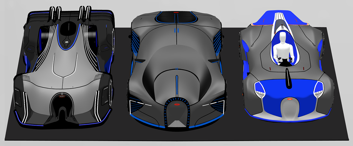 3D art bugatti car concept design sketch Transportation Design Virtual reality vr