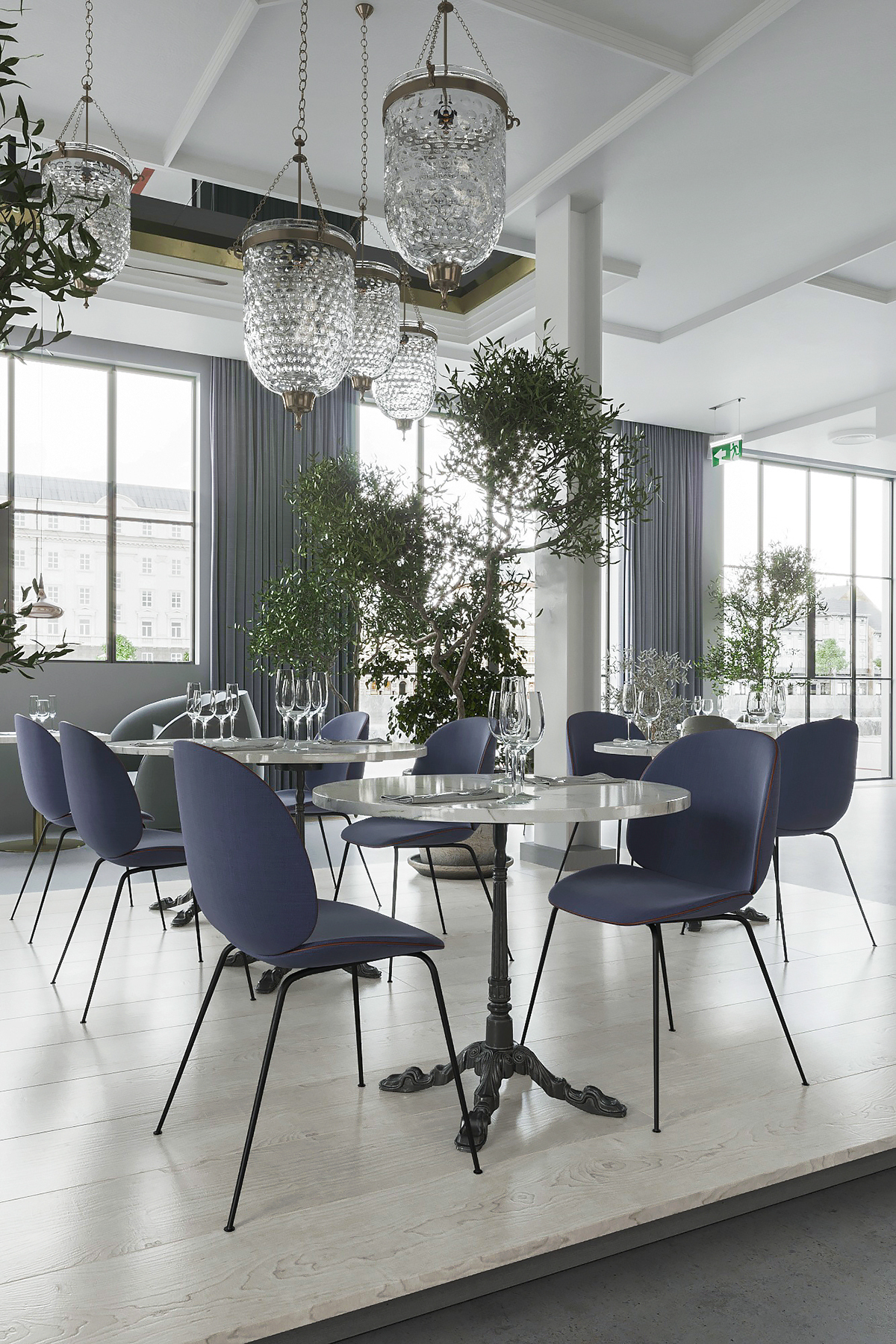 Render architecture CGI corona renderer Interior restaurant hotel hotel design VisEngine restaurant design