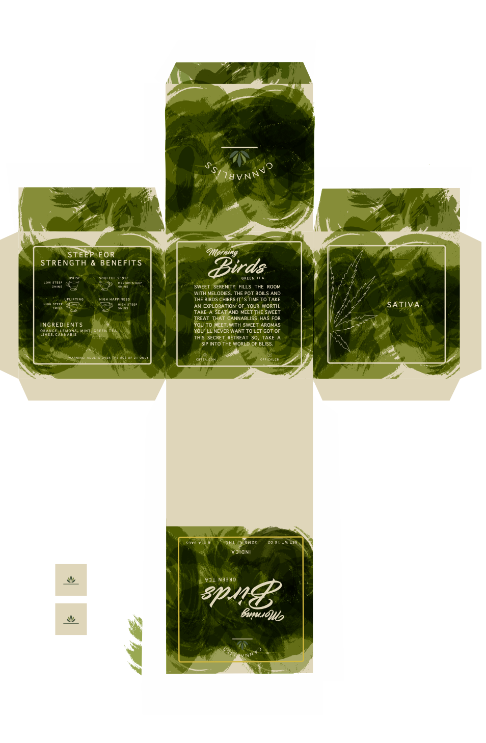 cannabis concept csulb design Packaging tea Illustrator