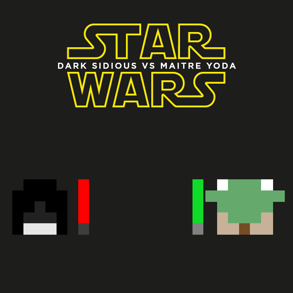 Pixel Art Star Wars Dark Vador Facile