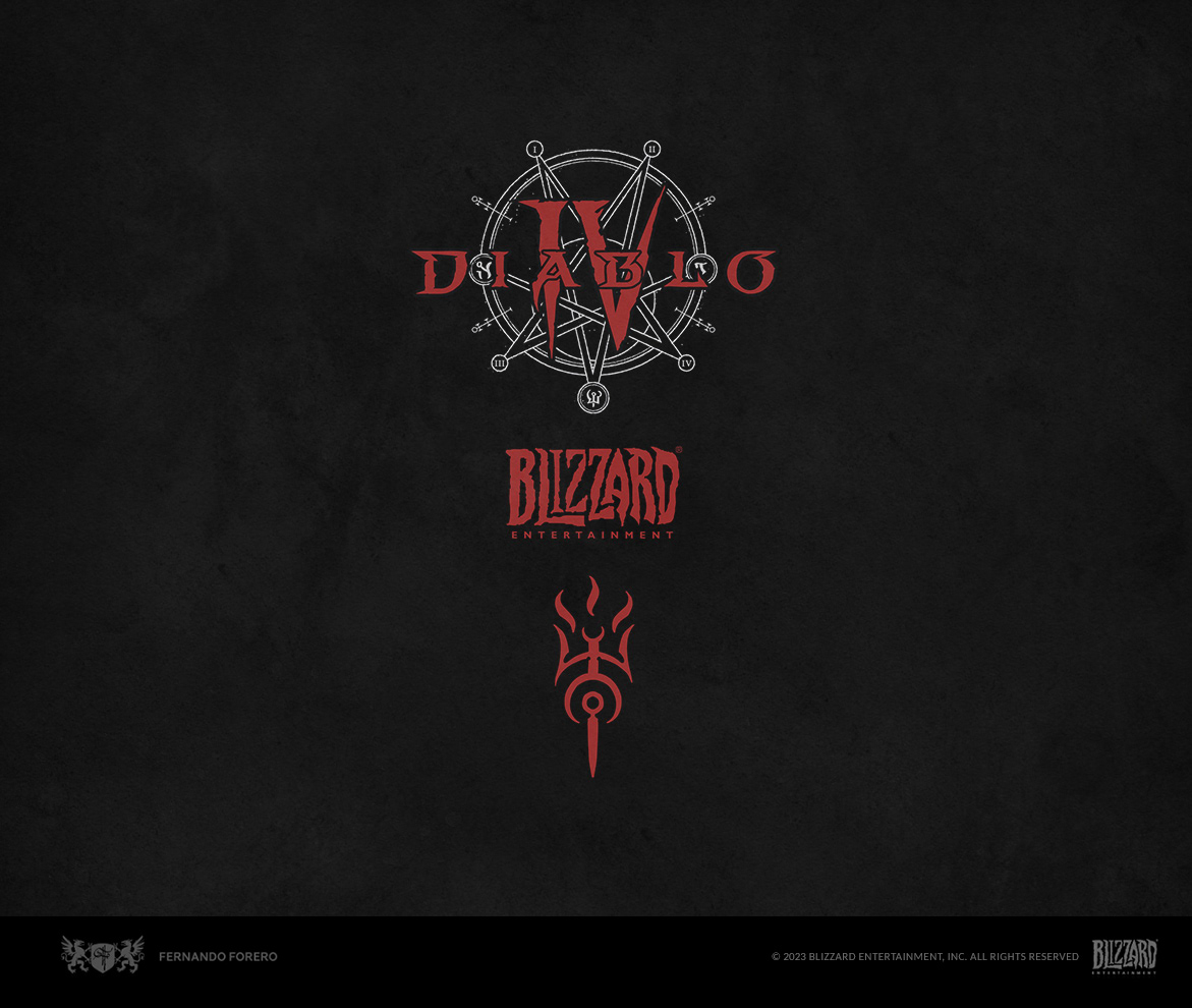 diablo Blizzard video game design graphic design  typography   Brand Design Diablo IV