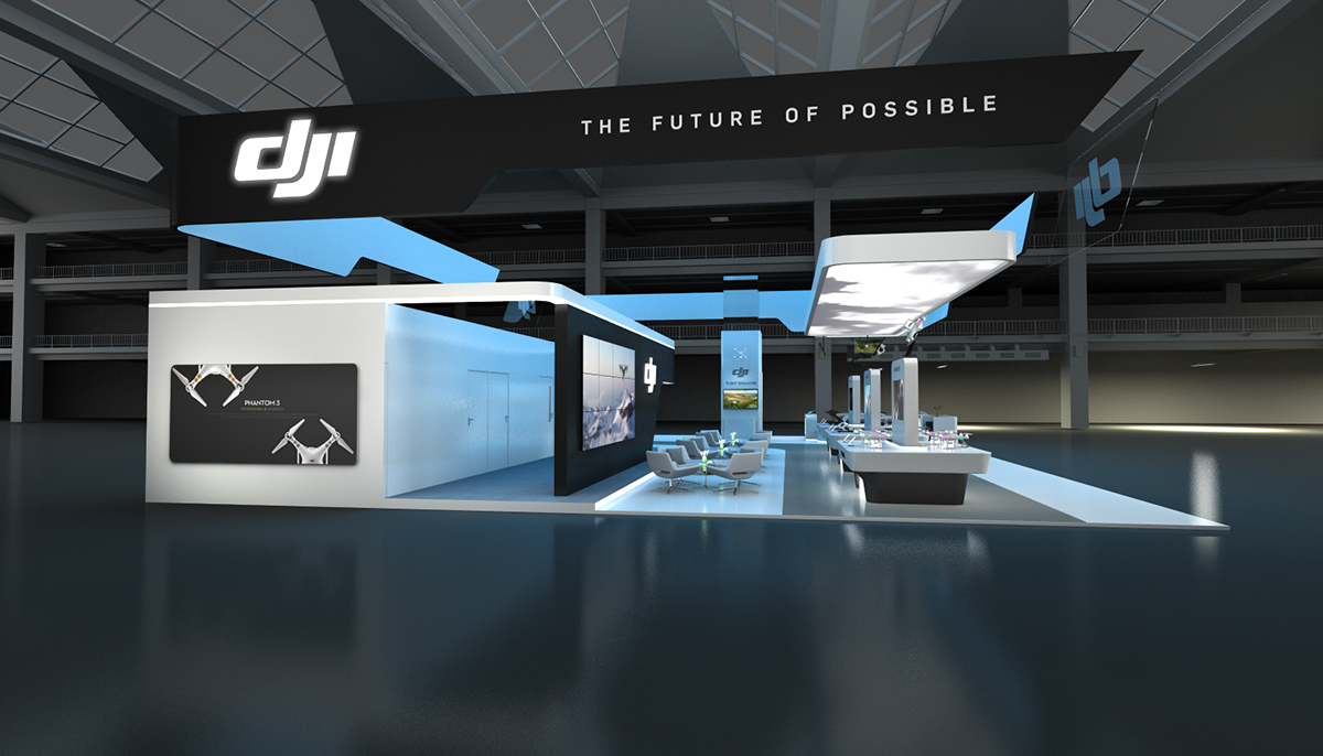 DJI Stand exhibit booth