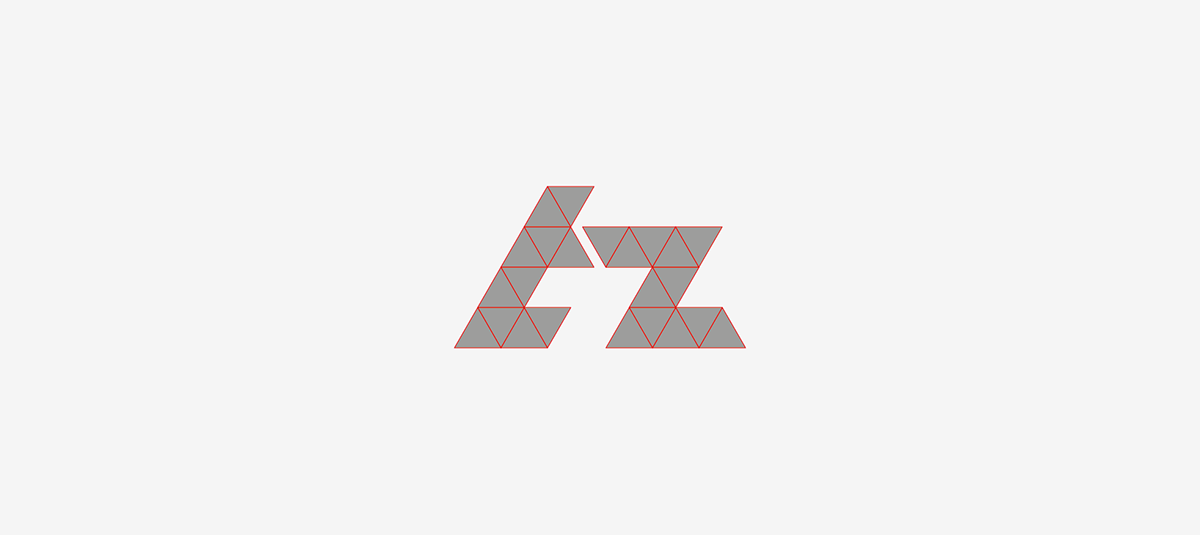 motion identity Logotype sign Custom triangular