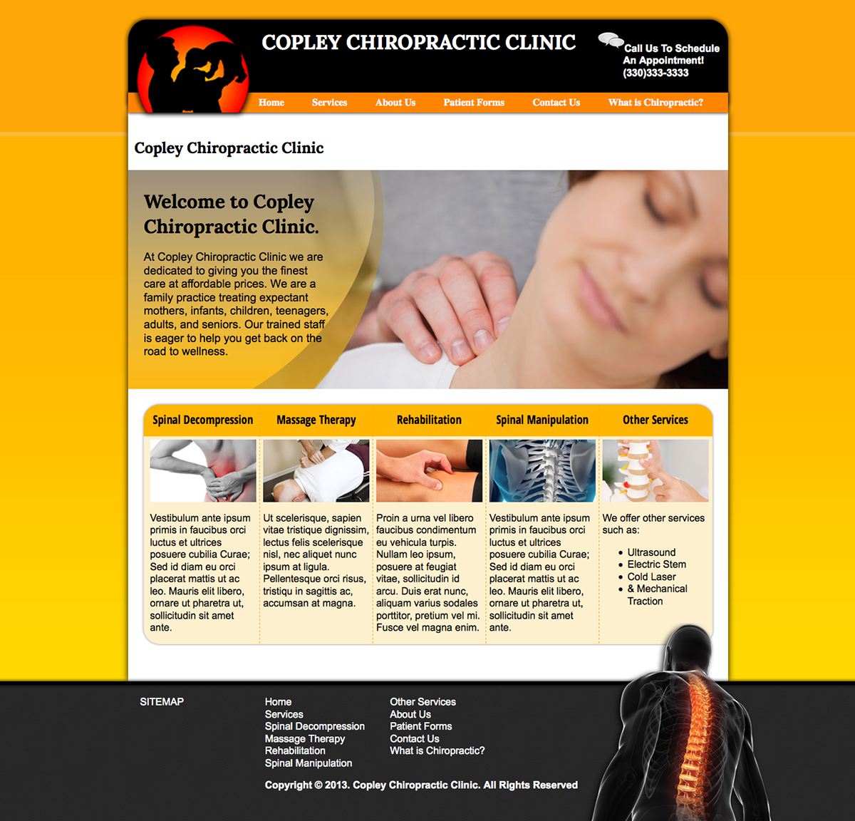 Website Design  website  Chiropractic website