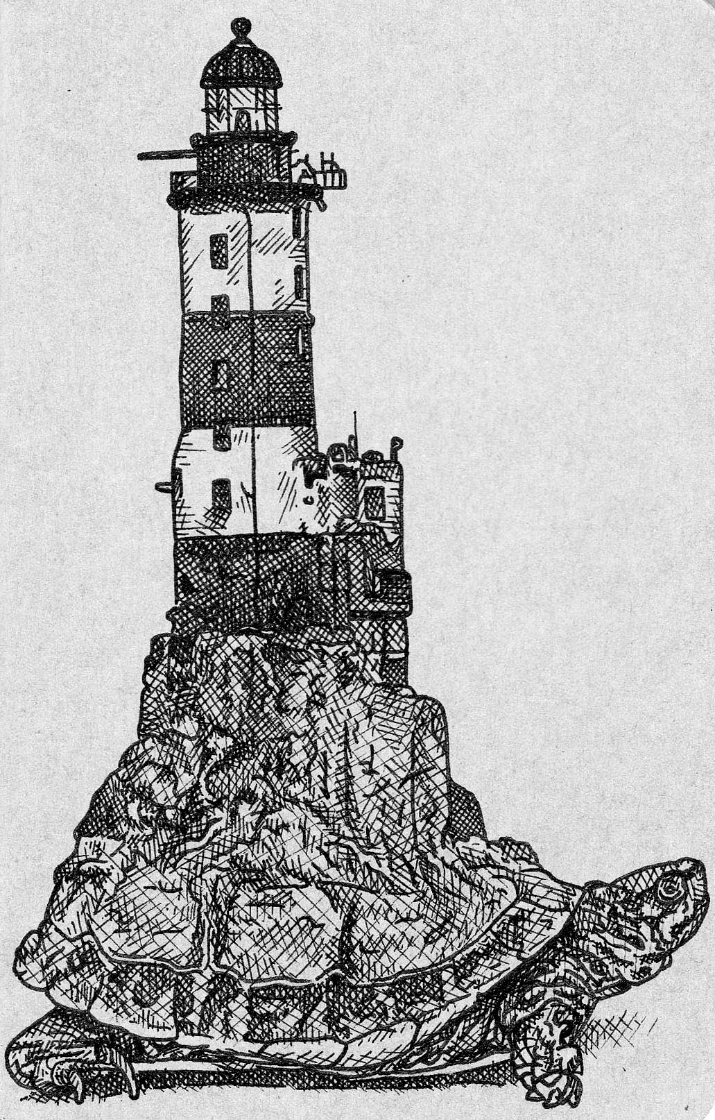 draw Turtle Turtles  light house lighthouse Aniva aniva lighthouse sketch sketching ink pen Copic moleskine circa survive