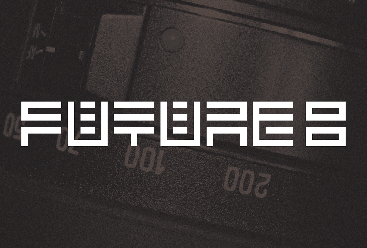 MANUEL krueger kruger Typeface future 8eight Eight font alphabet