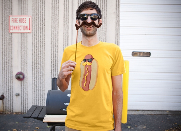 hotdog mustard mostache Threadless moustardche Movember buns dog Cool Dog