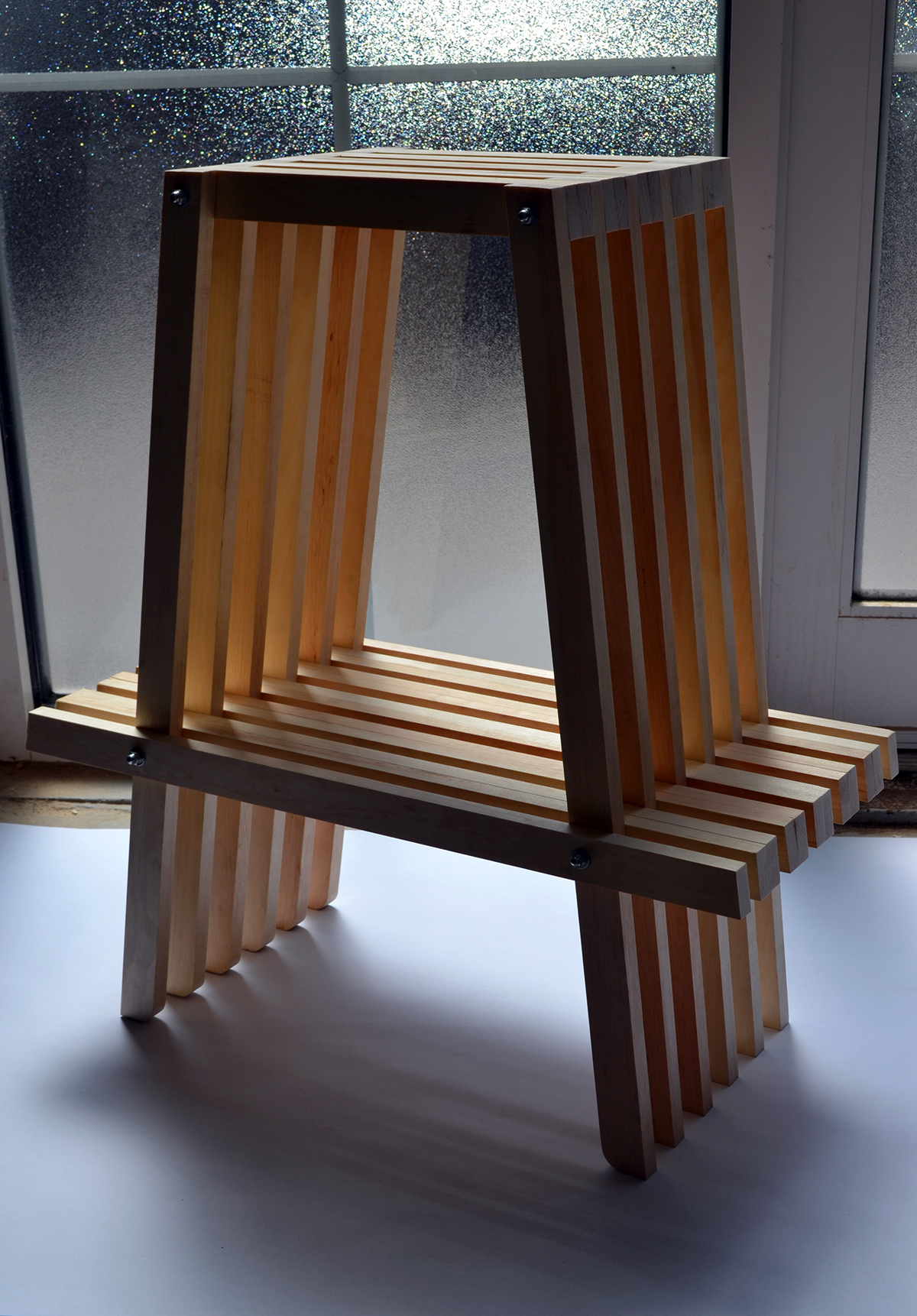 chair Reciprocity Chair pine Spatial Dynamics stool armchair multipurpose chair woodworking