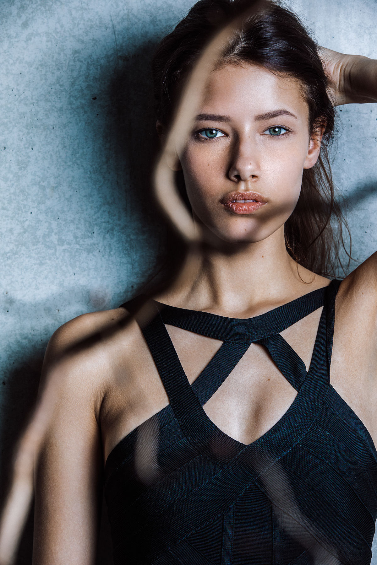 model prague Czech Testshoot lingerie prism reflection