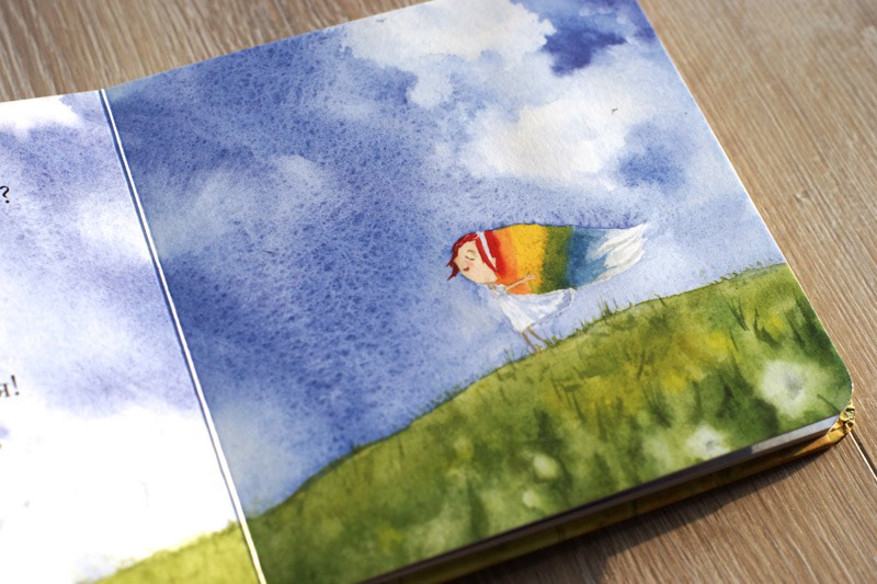 ILLUSTRATION  children's book watercolor book design kids' story rainbow colors