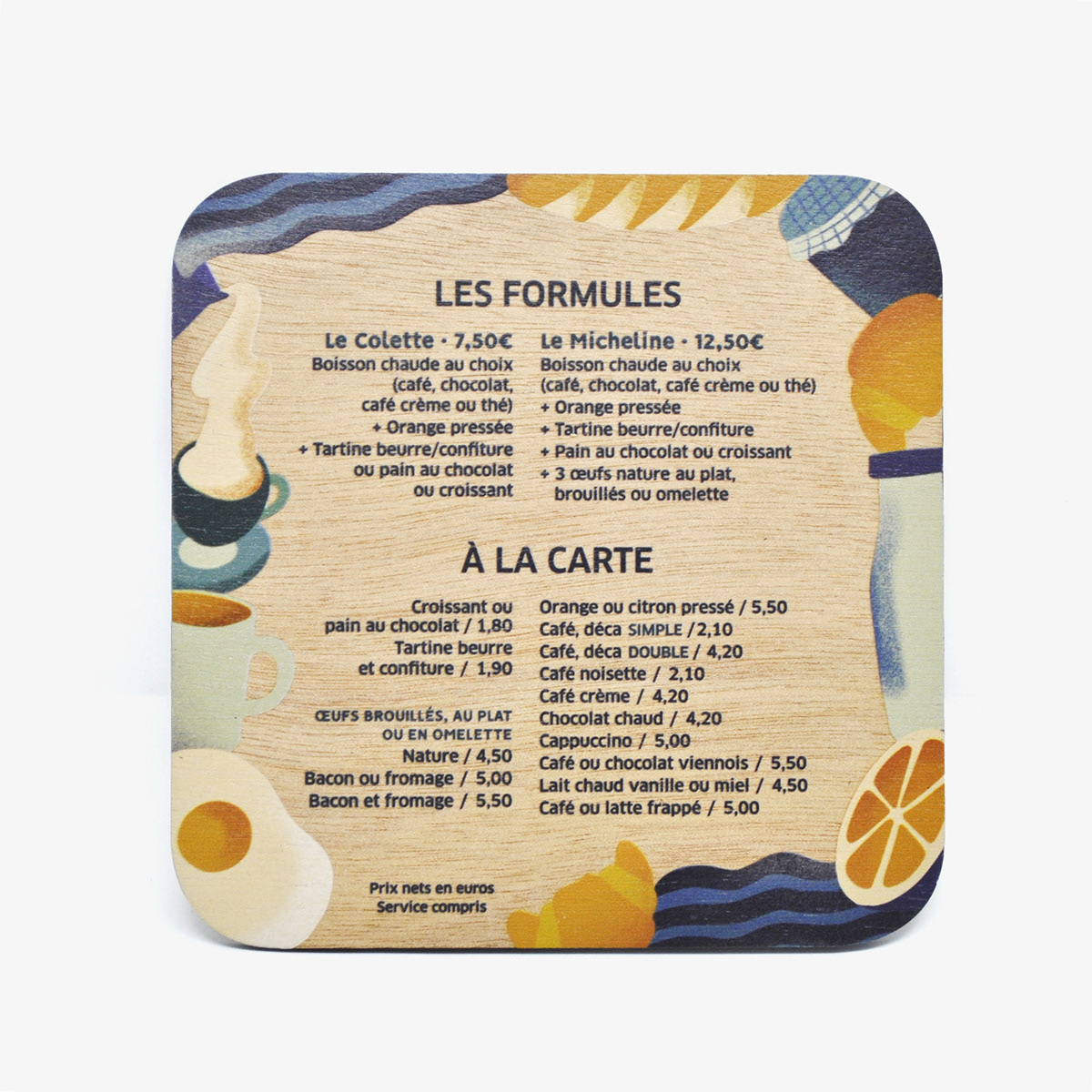 ILLUSTRATION  menu breakfast menu design restaurant coffeeshop
