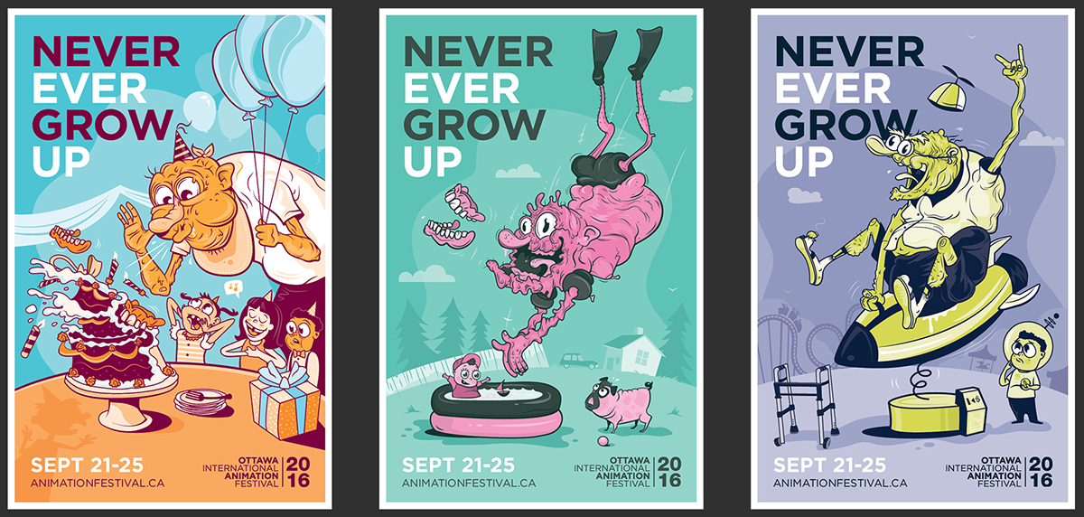 Ottawa International Animation Festival 2016 Posters on Behance