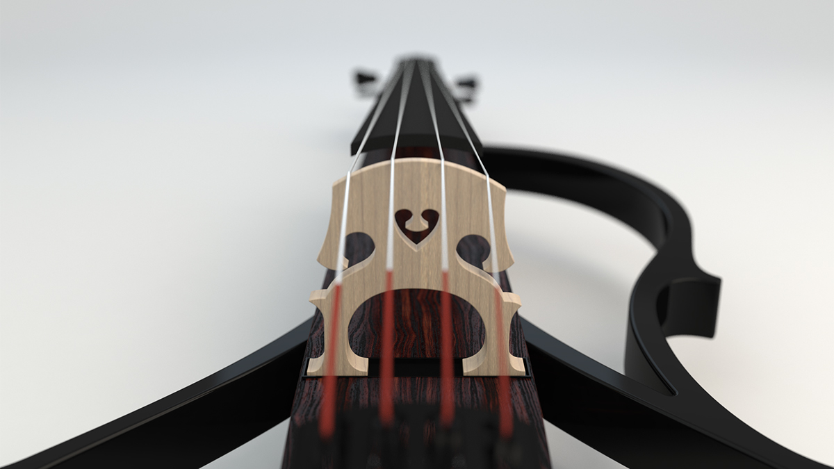 3D  rhino electric cello product instrument Render design