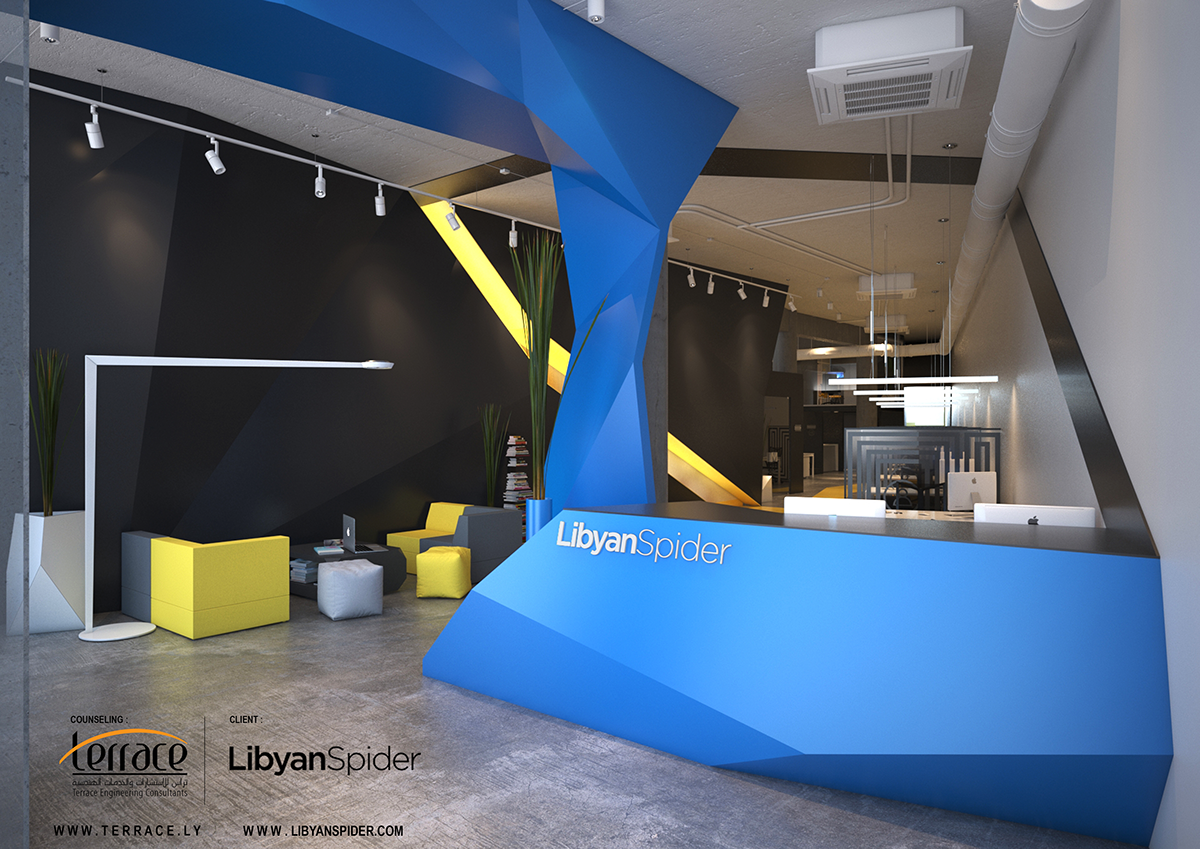 interior design  architecture libayan architects office fit-out libyan spider TERRACE DESIGN STUDIO