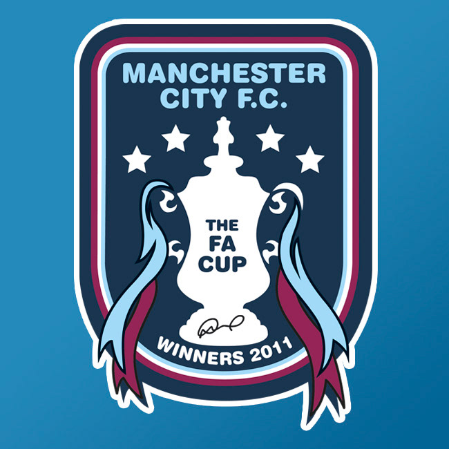 MCFC Trophys Honours manchester football poster print