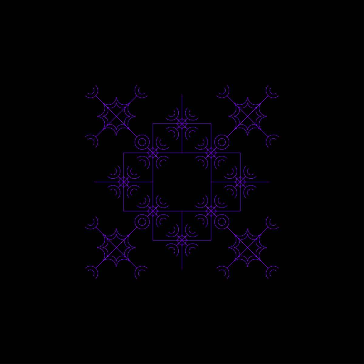 snowflakes pattern digital