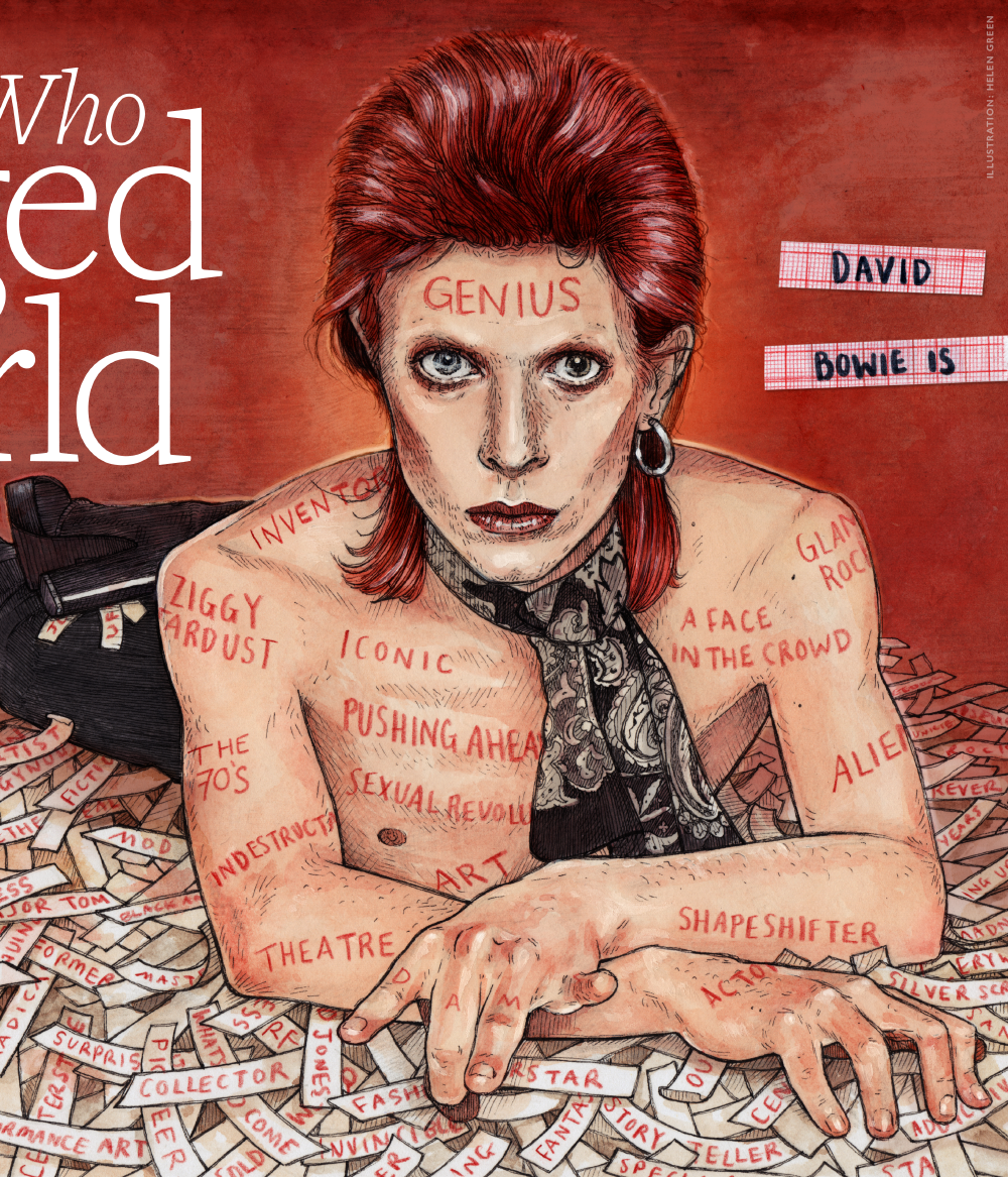 david bowie editorial Ziggy Stardust Bowie David Bowie Is diamond dogs Q magazine
