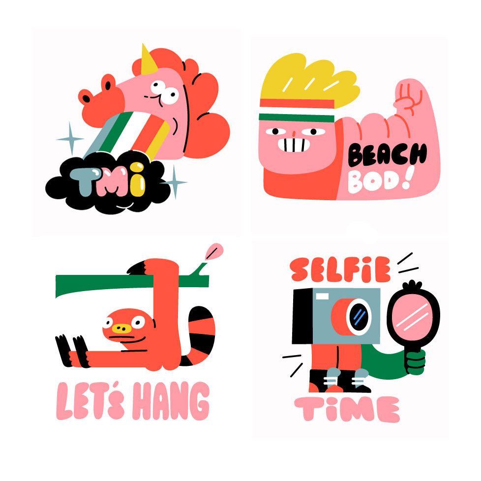 Snapchat Stickers on Behance