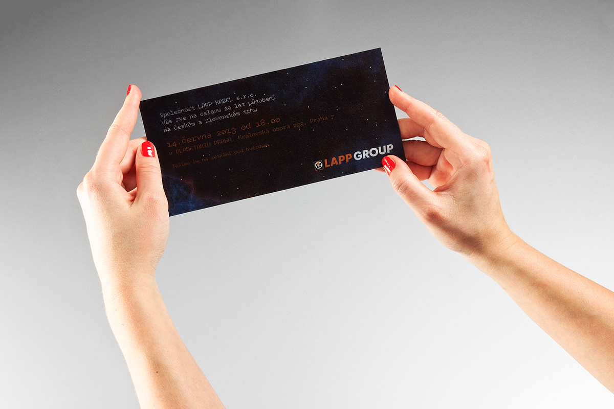 lenticular Invitation card envelope seal star Space 