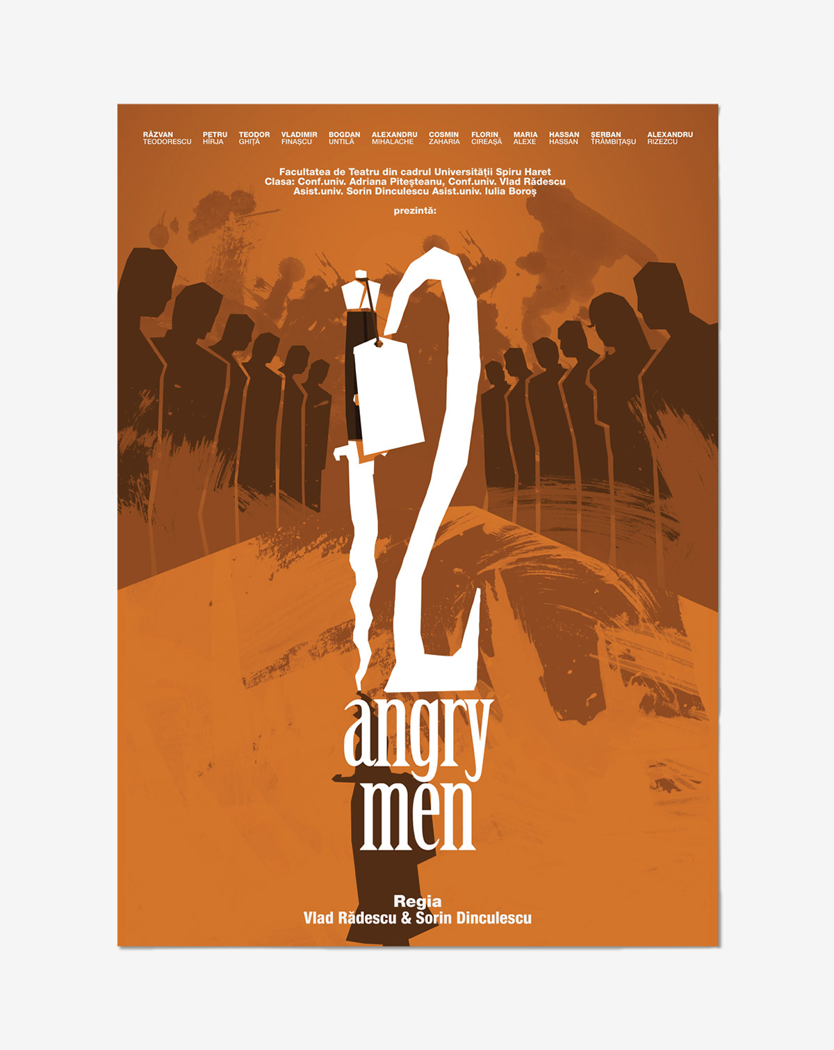 Theatre 12 angry men play poster