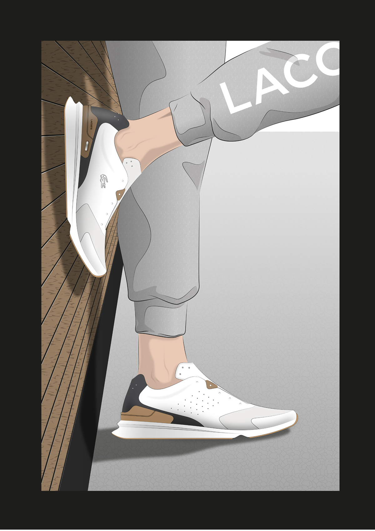 lacoste sneaker shoe footwear training gym tennis running