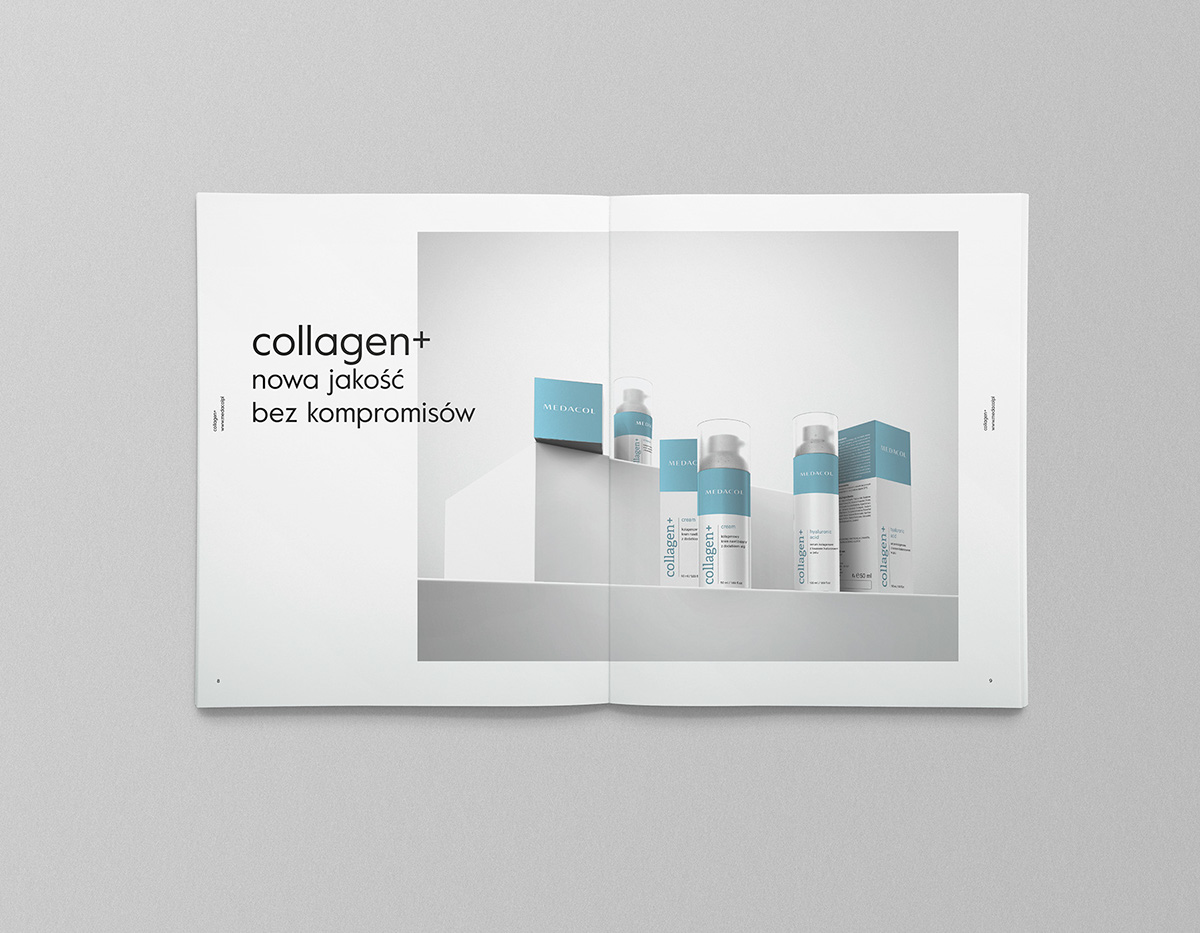corporate identity cosmetics beauty skin care business cards catalog brochure visual