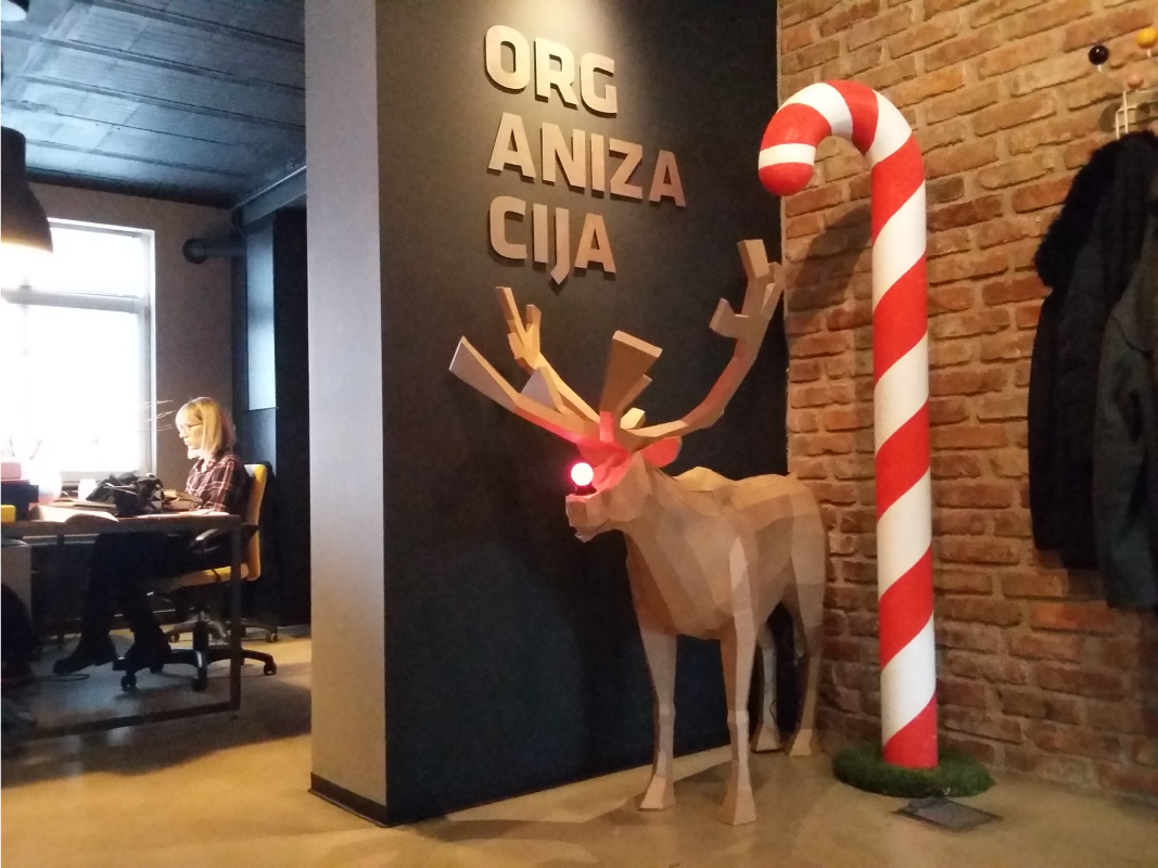 reindeer Christmas sob Organizacija model pakiranja cardboard karton rudolf