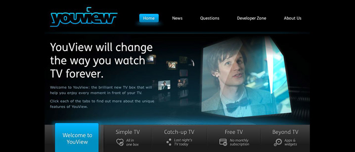 BBC youview ux UI Website tone of voice