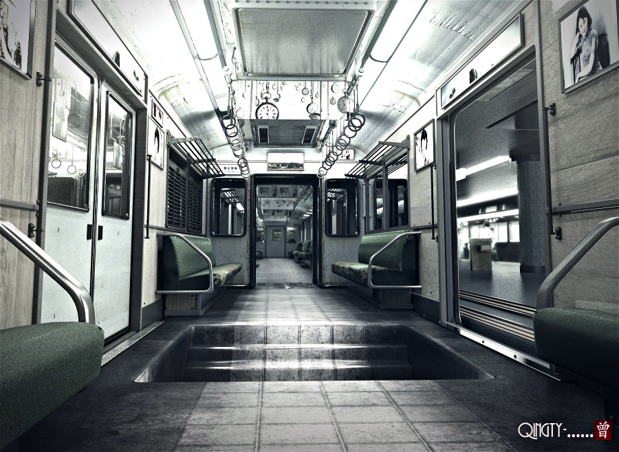 subway metro Terror 3D CG vray rendering