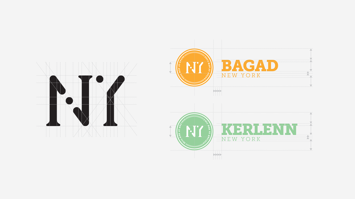 New York bagad kerlenn breton bretagne logo bagpipes identity