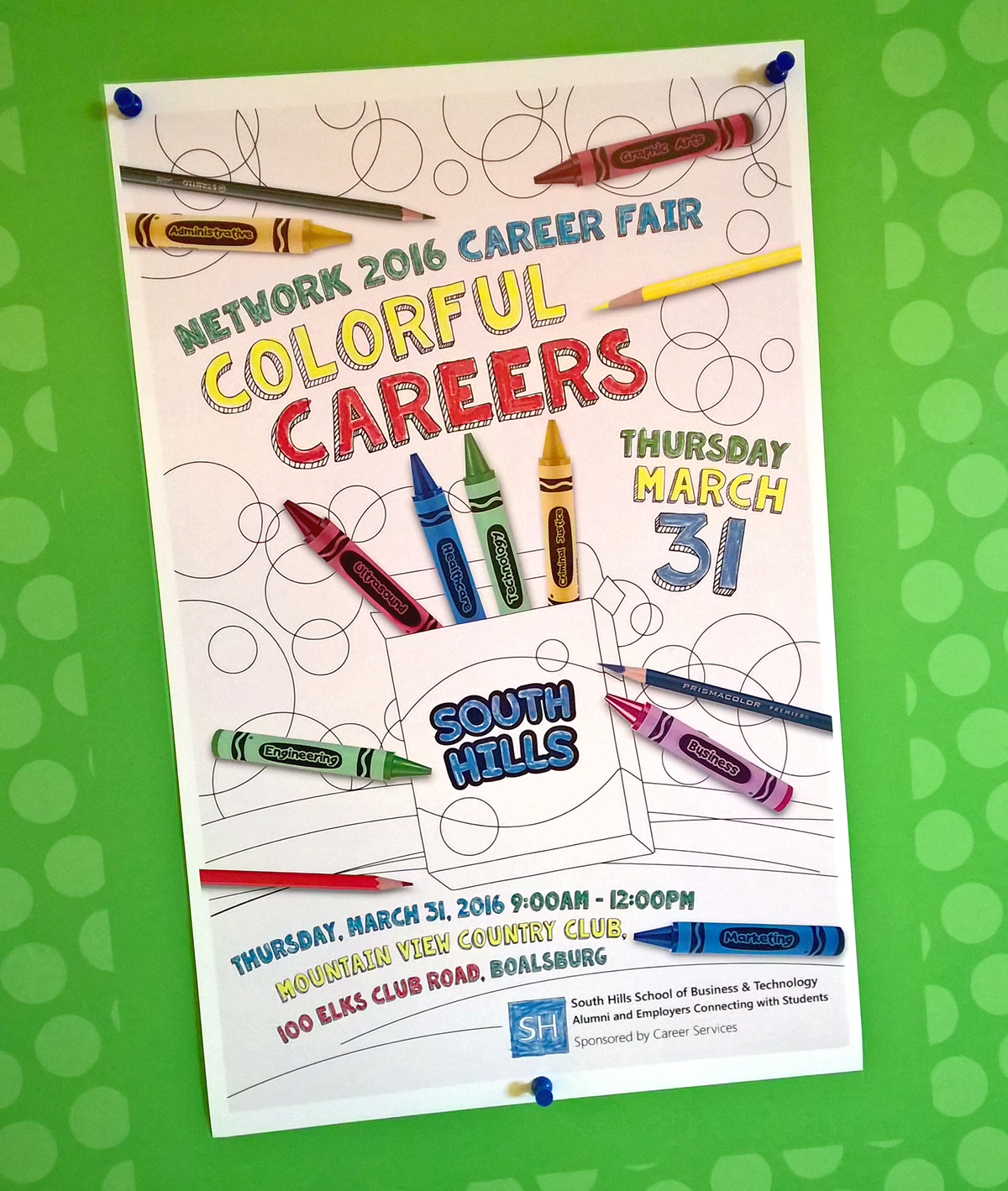 campaign Illustrator photoshop colorful Career Services Education