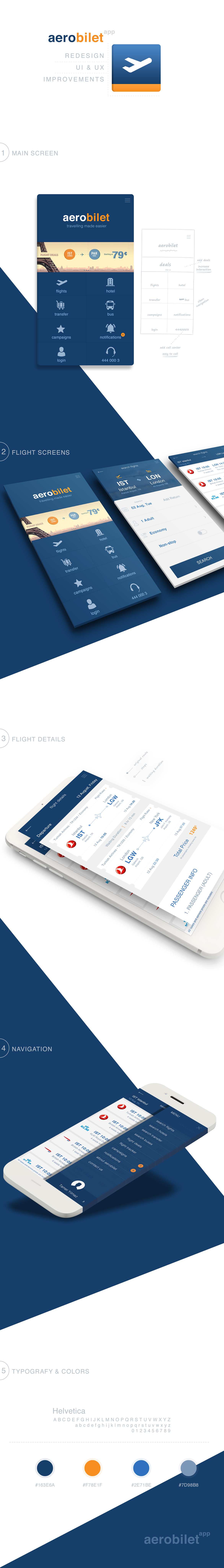 redesign mobile app aerobilet ui ux Travel Flights