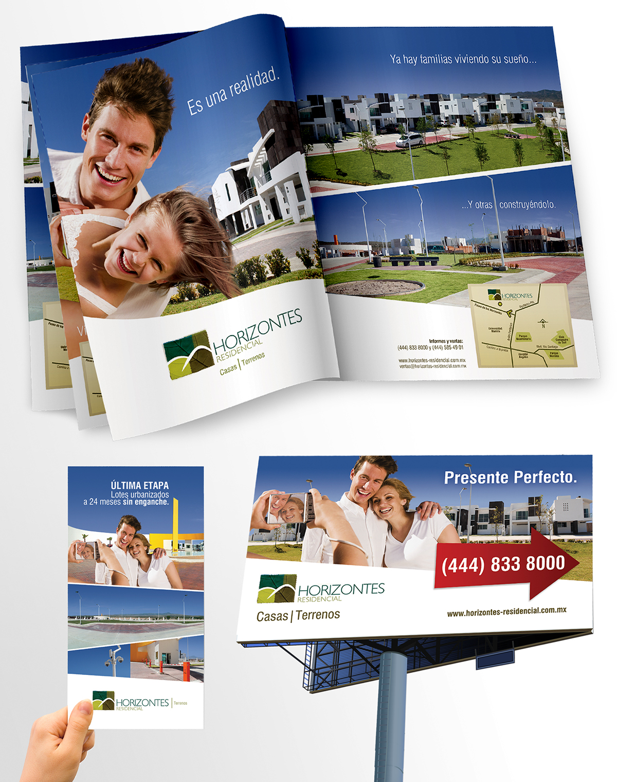 inmobiliaria brochure diseño gráfico campaña publicitaria