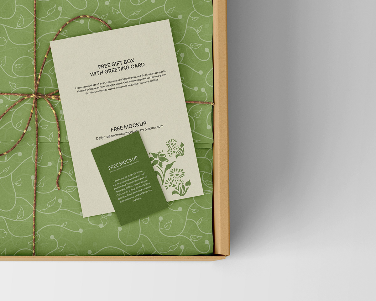 box branding  design free mockup  gift greeting card Packaging pattern design  shipping wrapping tissue paper
