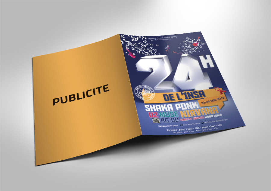 24h Insa affiches flyer brochure