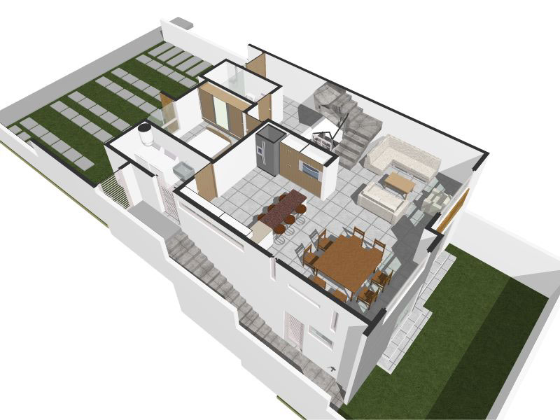 diseño Residencial casa house residential Render 3D archviz