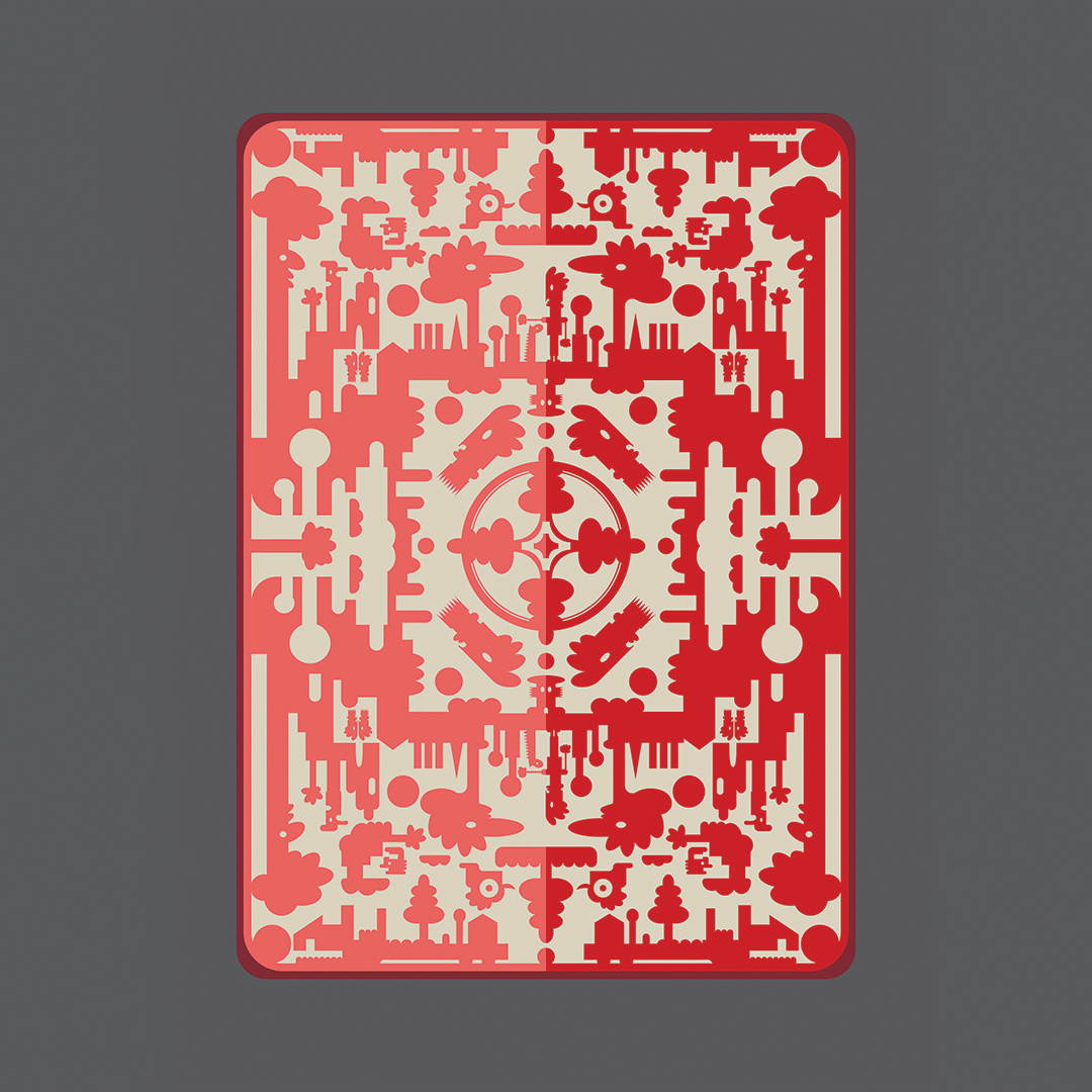 king hearts playing cards red deck Illustrator design