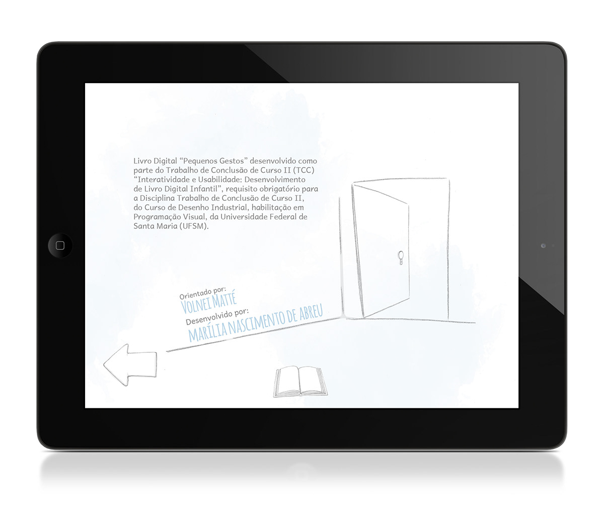 Livro Digital Infantil aplicativo design de interação design digital