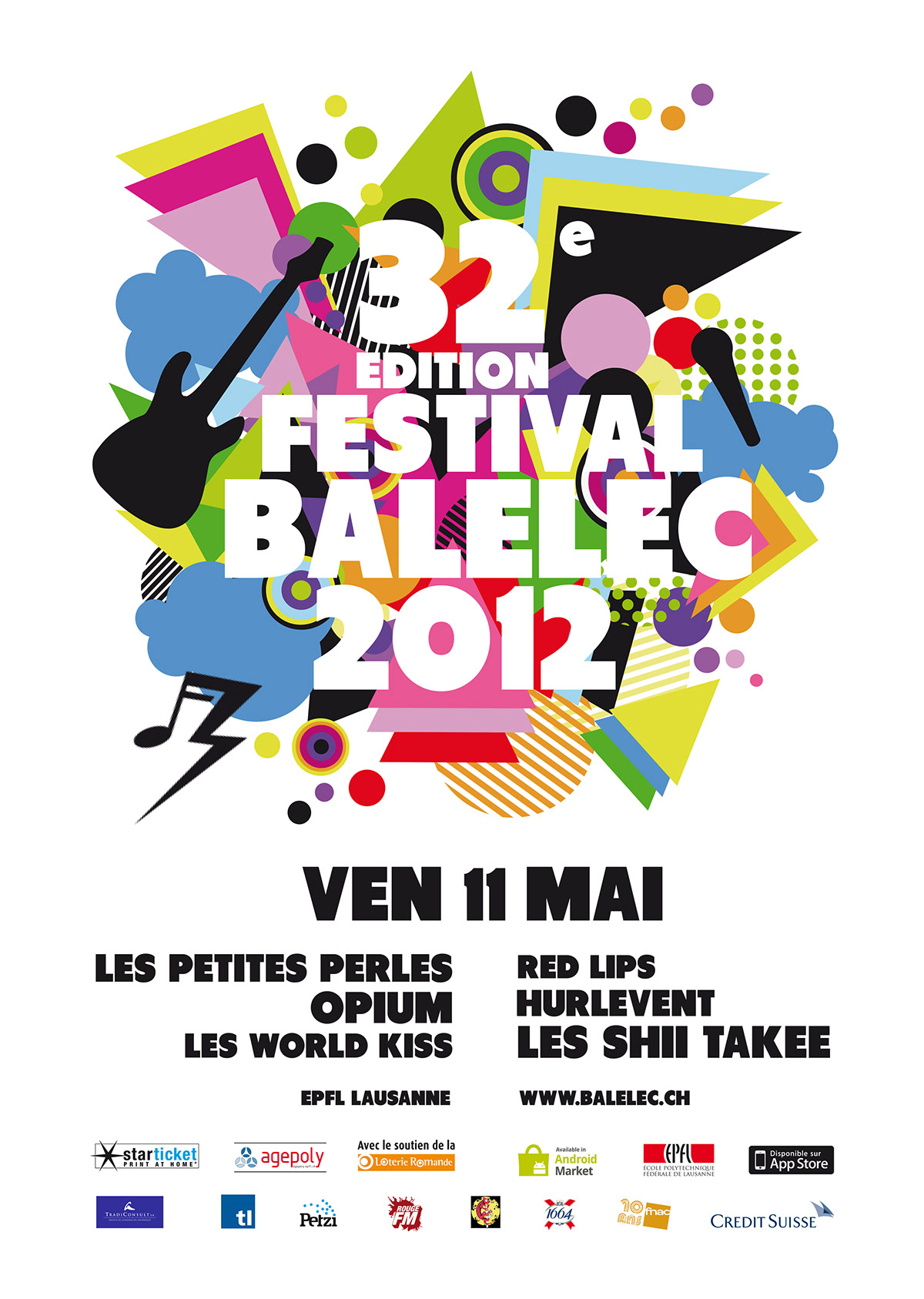 colors pattern festival balélec Music Instruments Fun sound cool geometric