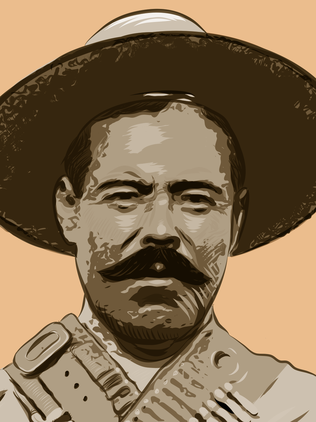 adobedraw vector MakeItonMobile portait mexican revolution history hispanic heritage